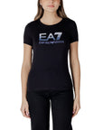 EA7 Emporio Armani Black Cotton T-Shirt