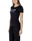 EA7 Emporio Armani Black Cotton T-Shirt