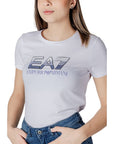EA7 Emporio Armani White Cotton T-Shirt