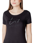 EA7 Emporio Armani Black Cotton T-Shirt