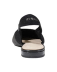 PINKO Black Leather Flat Sandals