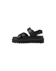 Dr. Martens Black Leather Flat Sandals
