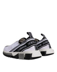 Dolce & Gabbana Black White Slip On Sorrento Sneakers Shoes