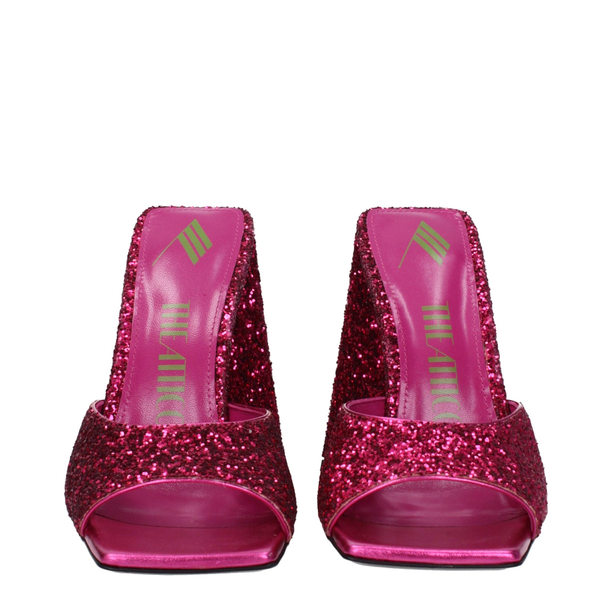 The Attico Pink Plastic Platform Sandals