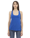 Just Cavalli Blue Viscose Women Top