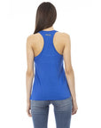 Just Cavalli Blue Viscose Women Top
