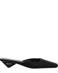 Prada Black Satin Flat Sandals