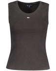 Tommy Hilfiger Black Cotton Women Tank Top