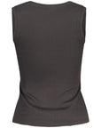 Tommy Hilfiger Black Cotton Women Tank Top