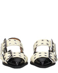 Ganni Black Polyethylene Flat Sandals