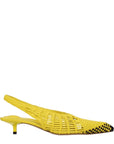 Jacquemus Yellow Leather Flat Sandals