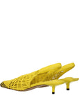 Jacquemus Yellow Leather Flat Sandals