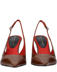 Stella McCartney Brown Leather High Heel Pumps