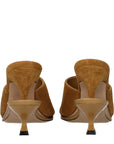 Jacquemus Brown Leather Stiletto Heel Sandals