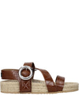 Stella McCartney Brown Leather Flat Sandals