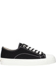 Moschino Black Fabric Low Top Sneakers