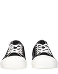 Moschino Black Fabric Low Top Sneakers