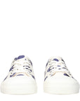 Moschino White Fabric Low Top Sneakers