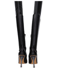 Off-White Black Leather Over The Knee