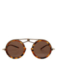 Dolce & Gabbana Gold Havana Frame DG Fatto A Mano Eyewea Sunglasses