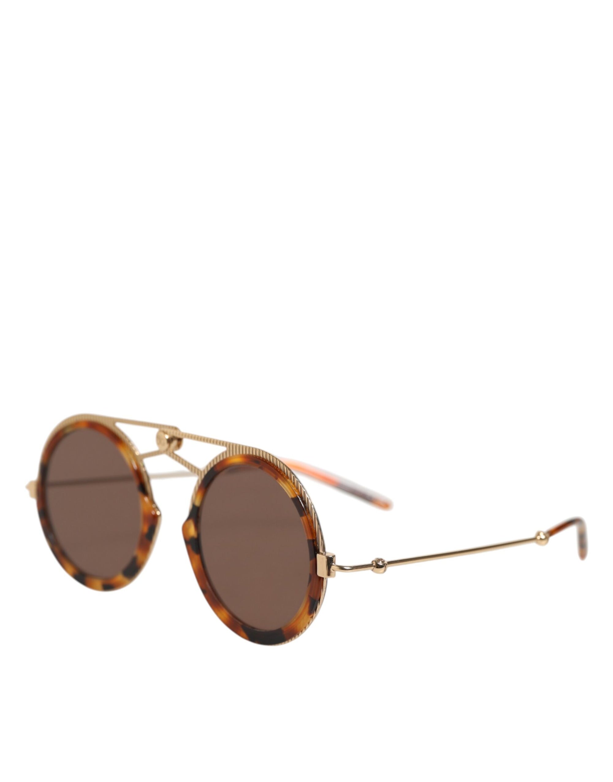 Dolce &amp; Gabbana Gold Havana Frame DG Fatto A Mano Eyewea Sunglasses