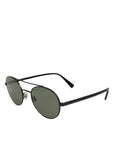 Dolce & Gabbana Matte Black Steel Frame Gray Lens Sunglasses