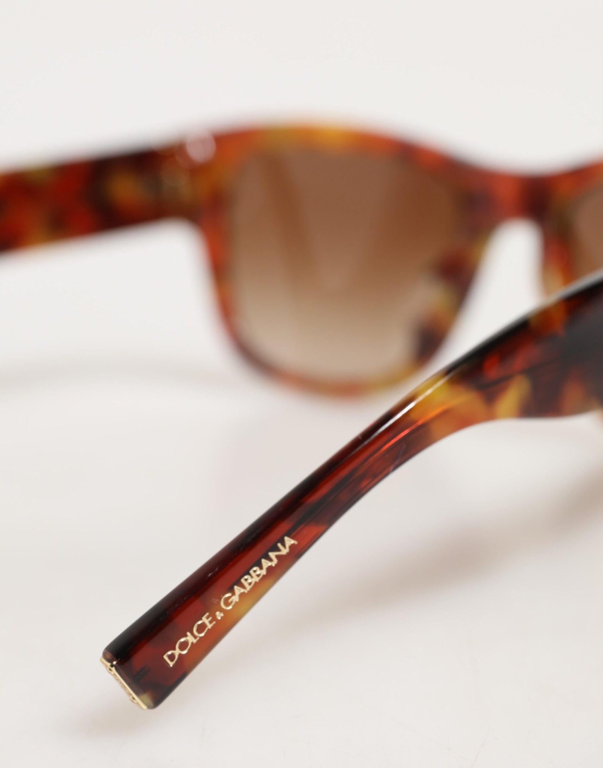 Dolce &amp; Gabbana DG4338F Brown Havana Full Rim Round Lenses Sunglasses