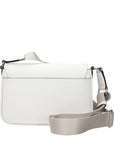Michael Kors White Leather Crossbody Bag