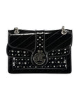 Gaelle Paris Black Polyurethane Women's Bag