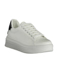 Gaelle Paris White Polyurethane Women's Sneaker