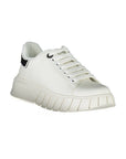 Gaelle Paris White Polyurethane Women Sneaker