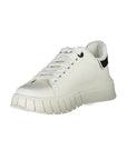 Gaelle Paris White Polyurethane Women Sneaker