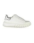 Gaelle Paris White Polyurethane Women Sneaker