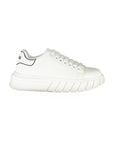 Gaelle Paris White Polyurethane Women Sneaker