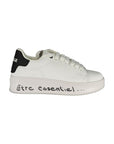 Gaelle Paris "Bianco Polyurethane Women Sneaker"