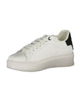 Gaelle Paris "Bianco Polyurethane Women Sneaker"