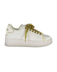 Gaelle Paris Bianco Polyurethane Women Sneaker