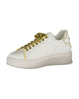 Gaelle Paris Bianco Polyurethane Women Sneaker