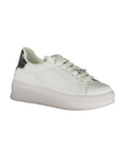 Gaelle Paris Bianco Poliuretano Women Sneaker