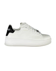 Gaelle Paris White Polyurethane Women Sneaker