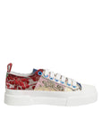 Dolce & Gabbana Multicolor Patchwork Low Top Sneakers Shoes