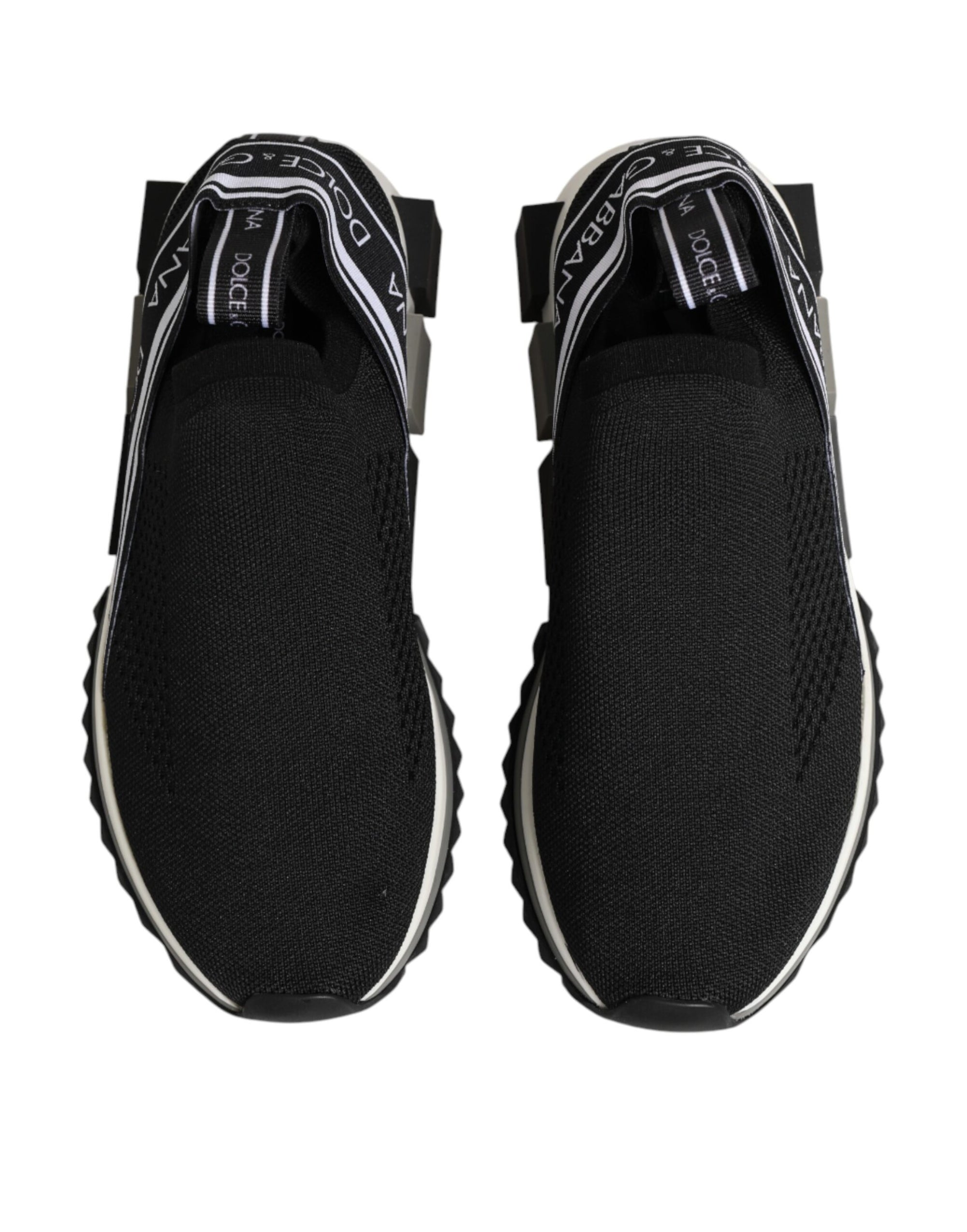 Dolce &amp; Gabbana Black Slip On Sorrento Low Top Sneakers Shoes