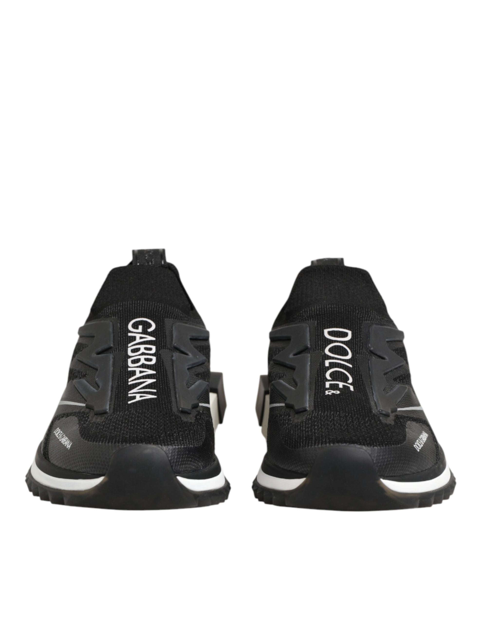 Dolce &amp; Gabbana Black SORRENTO Sport Stretch Sneakers Shoes
