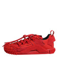 Dolce & Gabbana Red Logo Lace Low Top NS1 Sneakers Shoes