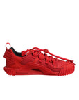 Dolce & Gabbana Red Logo Lace Low Top NS1 Sneakers Shoes