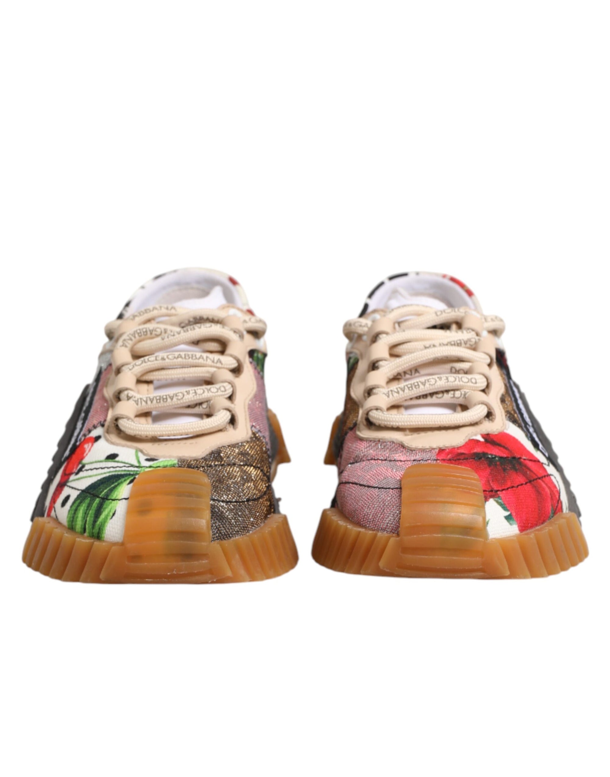 Dolce &amp; Gabbana Multicolor Logo Low Top NS1 Sneakers Shoes