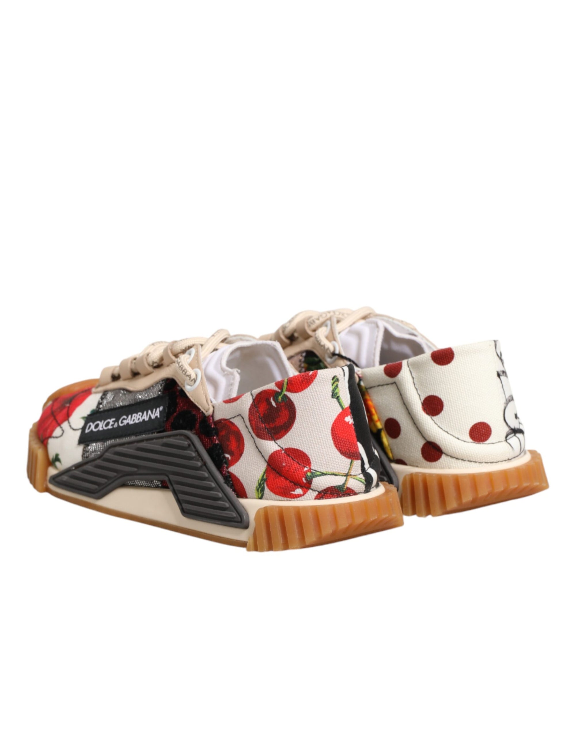 Dolce &amp; Gabbana Multicolor Logo Low Top NS1 Sneakers Shoes