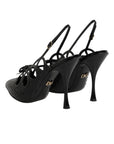 Dolce & Gabbana Leather High Heels Slingback Shoes