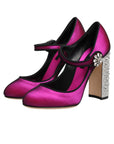 Dolce & Gabbana Pink Embellished High Heels Pumps Shoes