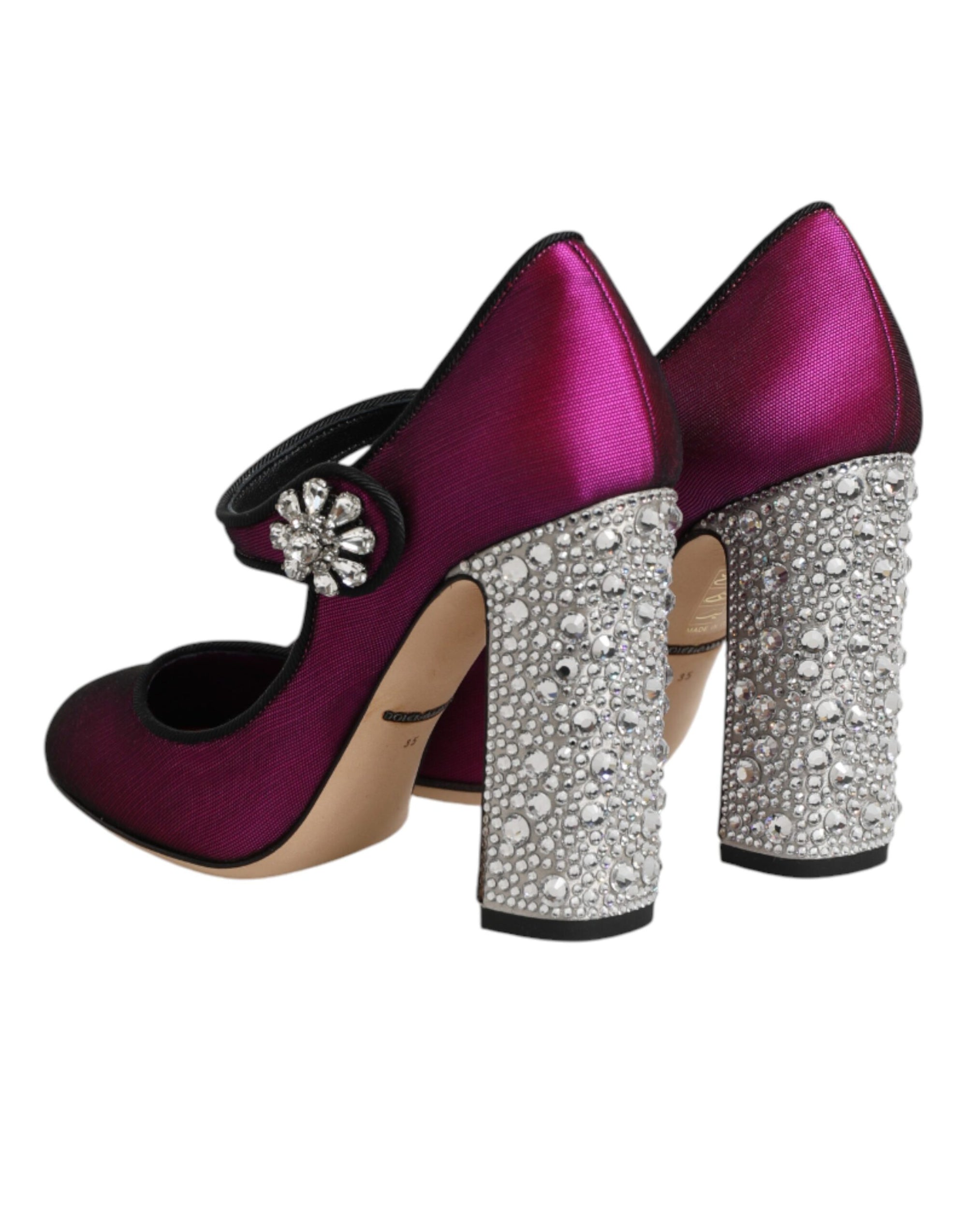 Dolce &amp; Gabbana Pink Embellished High Heels Pumps Shoes